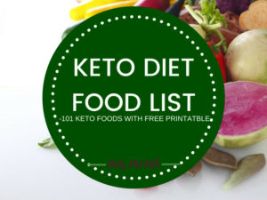 101 Keto Diet Foods Low Carb Foods List Printable