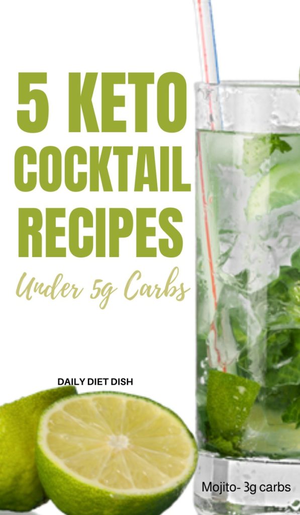 Keto cocktail recipes with vodka, rum and no sugar