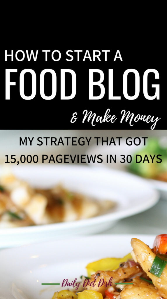 start a food blog and make money
