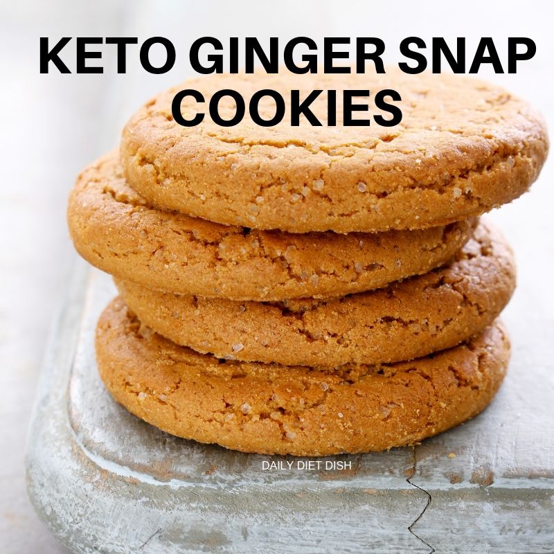 low carb keto ginger snap cookies