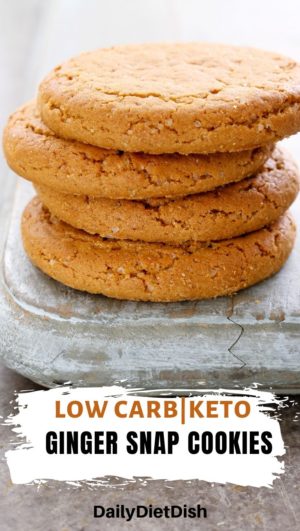 low carb keto ginger snap cookies