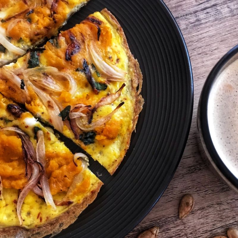 pumpkin onion frittata