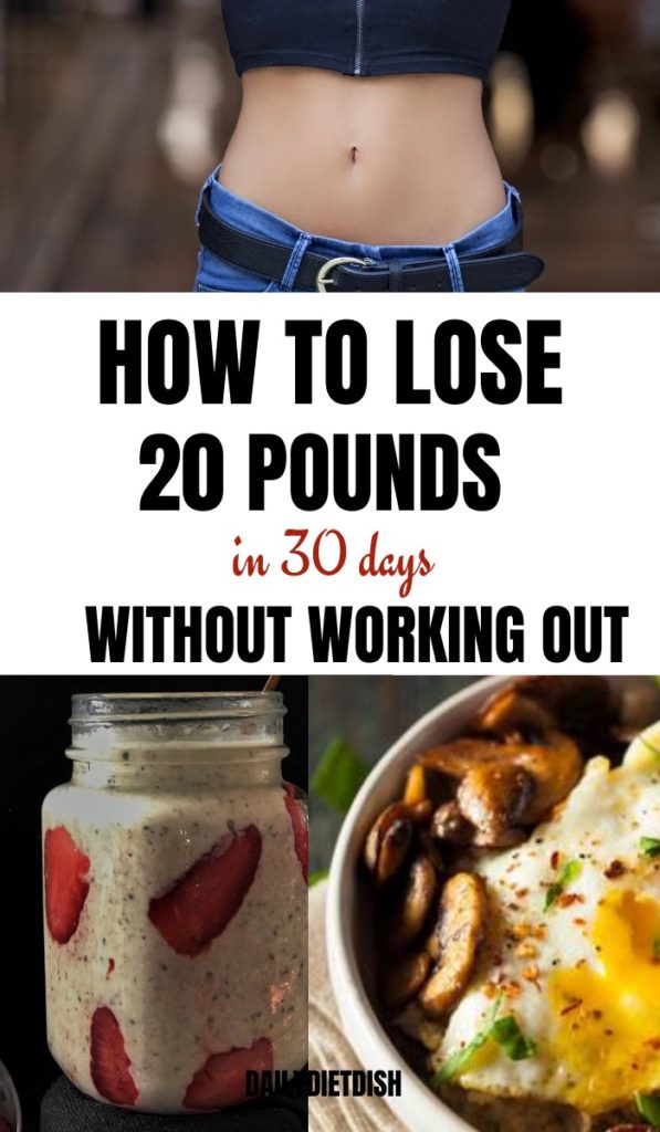 lose 20 pounds in 1 month
