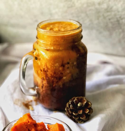 vegan pumpkin chocolate overnight oats recipe